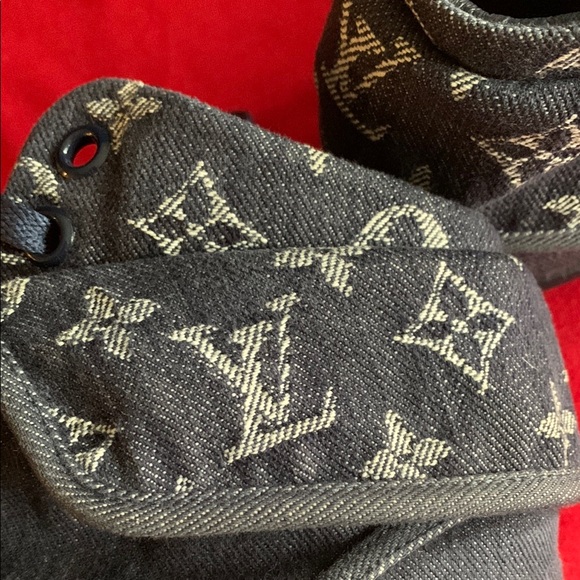 Louis Vuitton High/Low Top Denim Brea Sneakers sz 8/38 - Picture 12 of 13